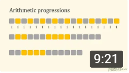 Different patterns drawn with grey and yellow boxes