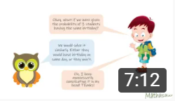 Ms. Owl and Ayush talking about birthdays