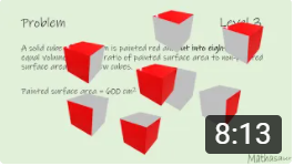 cube splitting into 8 smaller cubes