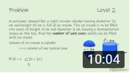 cylinder with hemisphere on top